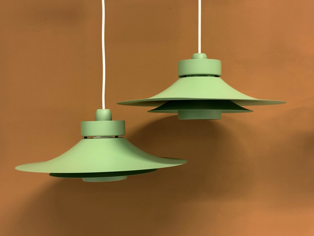 Hanglampen Groen Horn Belysning type 754 set van 2