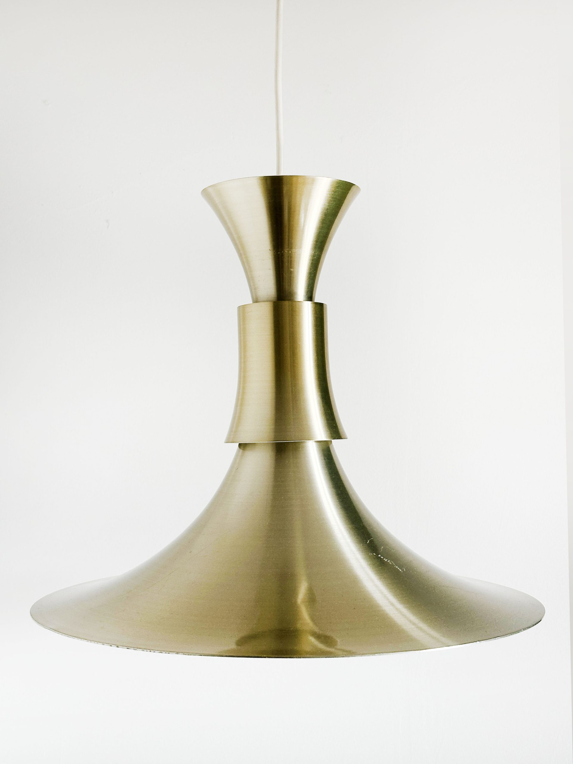 Trompetenlampe aus Messing von Lyskaer Belysning, entworfen von Bent Nordsted