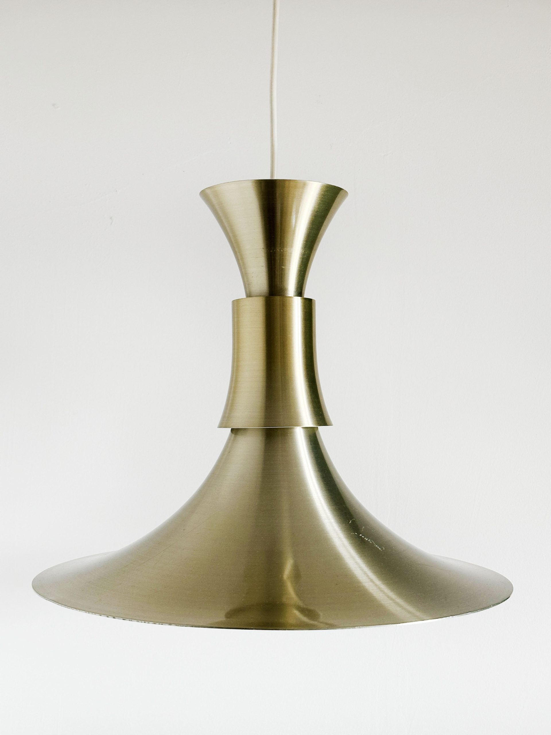 Trompetenlampe aus Messing von Lyskaer Belysning, entworfen von Bent Nordsted