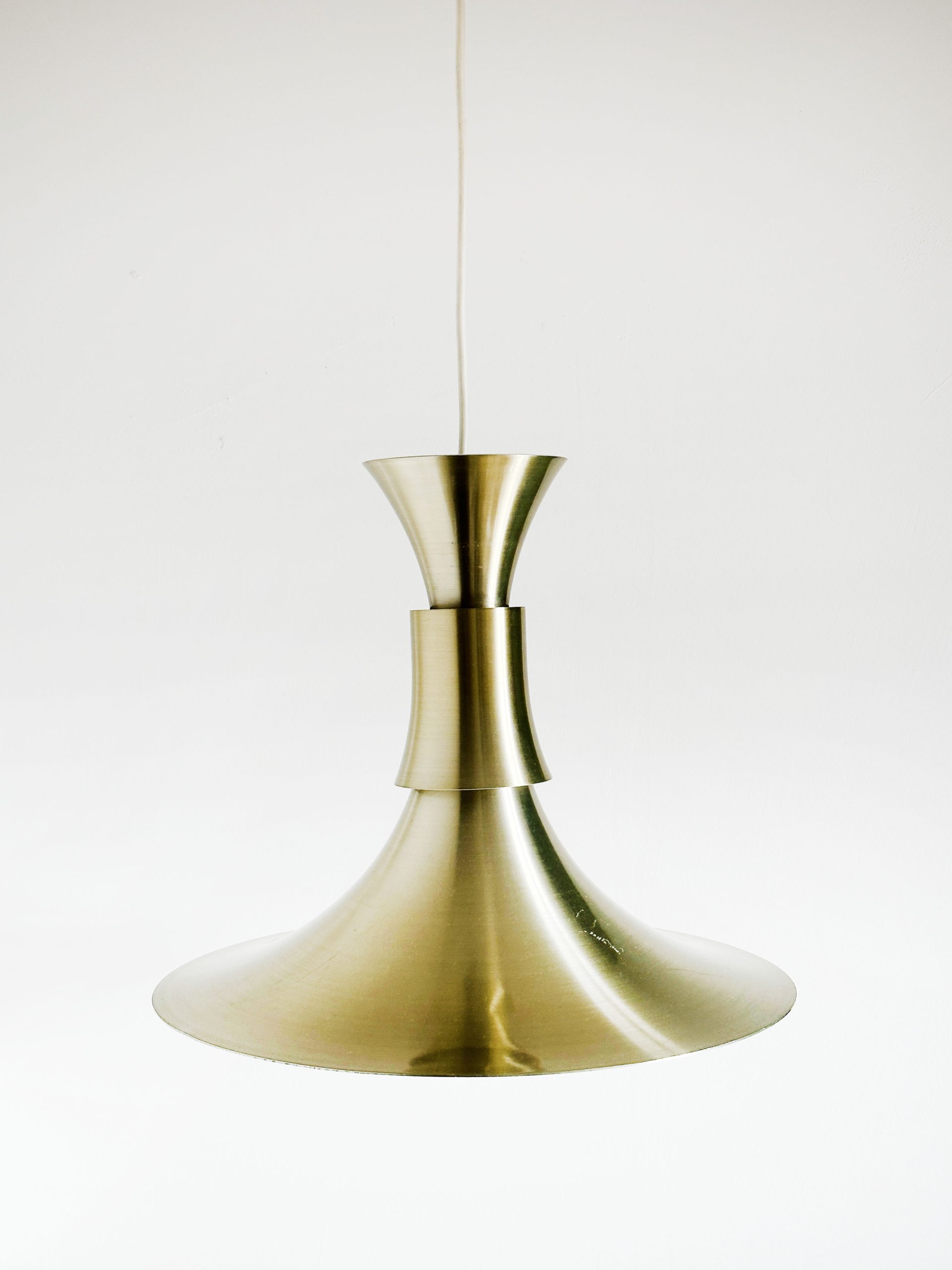Trompetenlampe aus Messing von Lyskaer Belysning, entworfen von Bent Nordsted