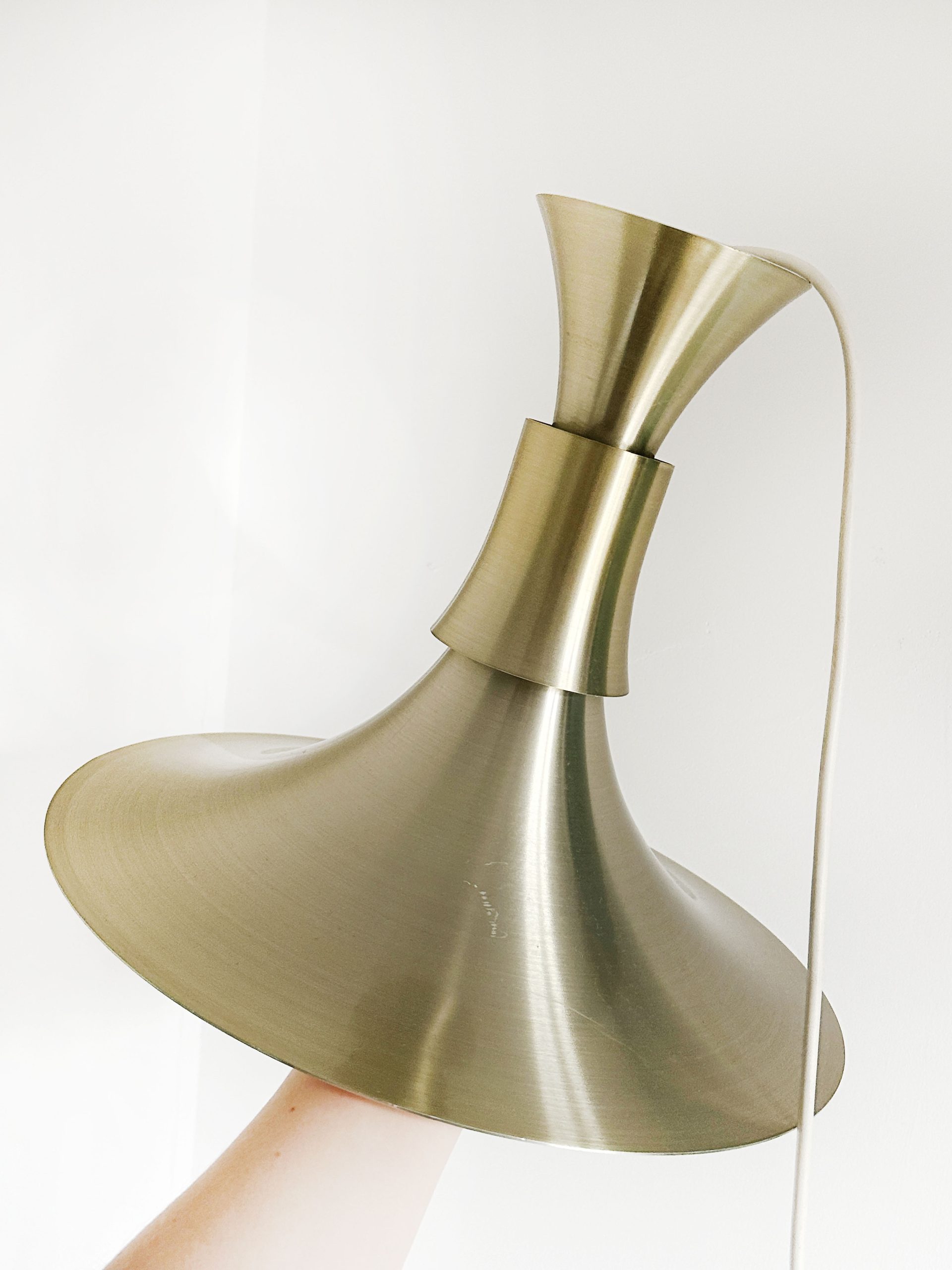 Trompetenlampe aus Messing von Lyskaer Belysning, entworfen von Bent Nordsted