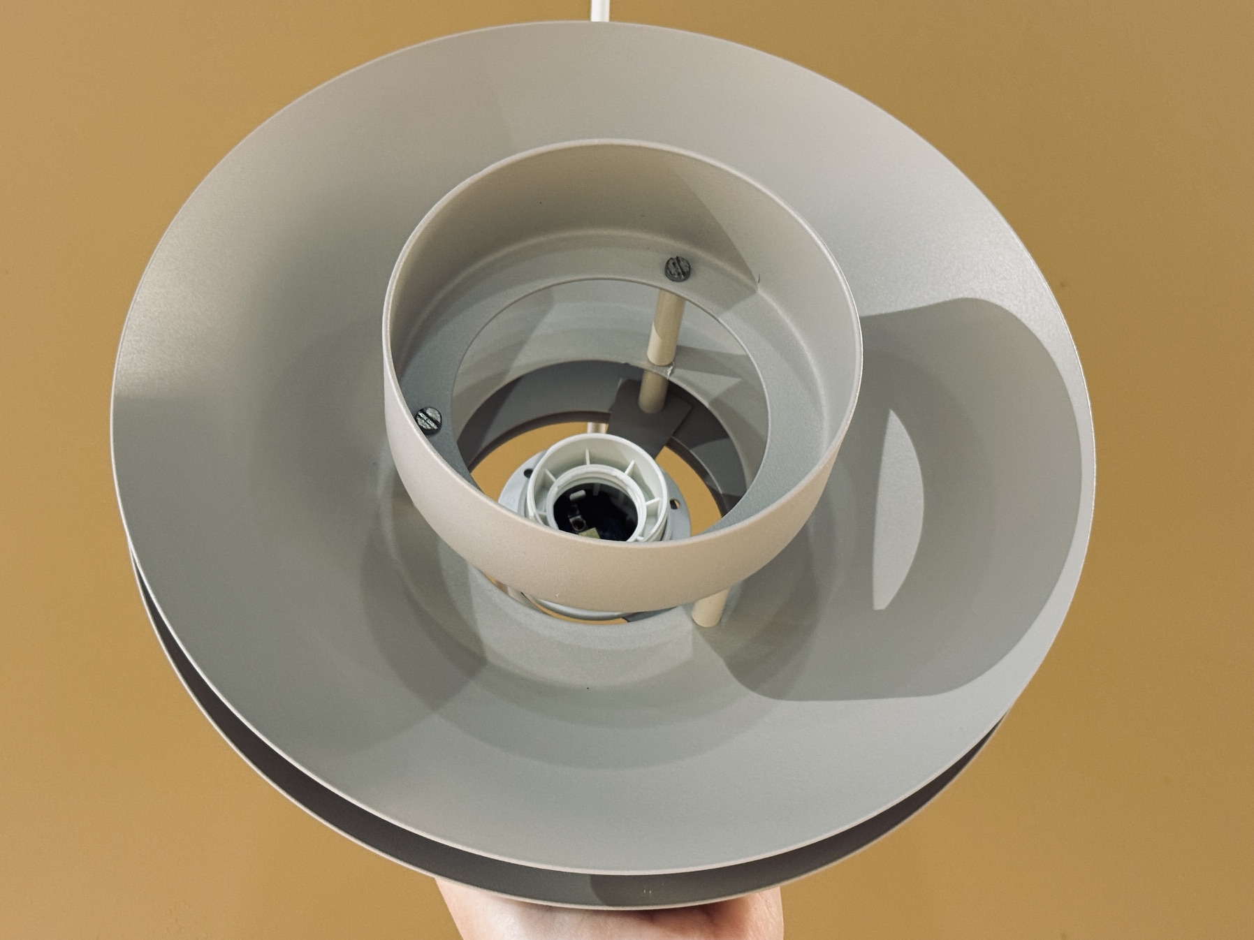 Lampe à suspension Horn Belysning type 776 Taupe clair