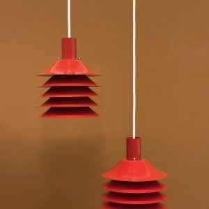 Abo Randers hanging lamps R28 red (Set of 2)