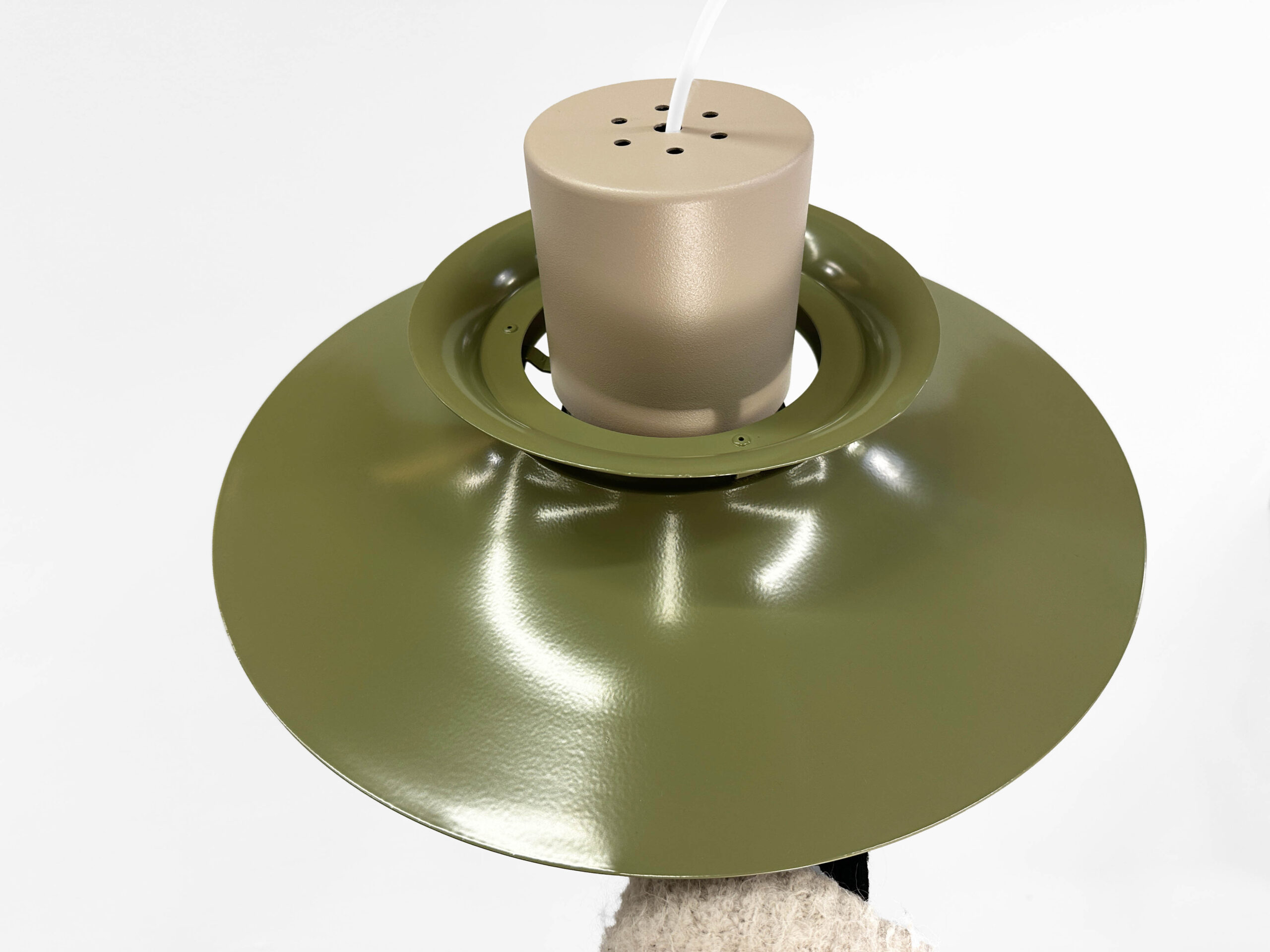 Scandinavian Vitrika pendant lamp – Powder Coated Green/Taupe