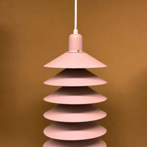 Lampe pendante vintage à bout de pointe par Jørgen Gammelgaard Pink