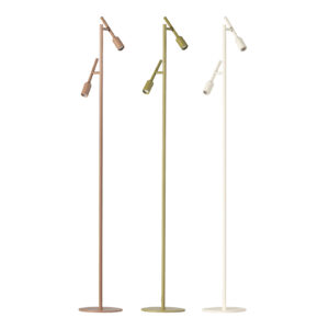 Lampe sur pied moderne avec 2 points réglables