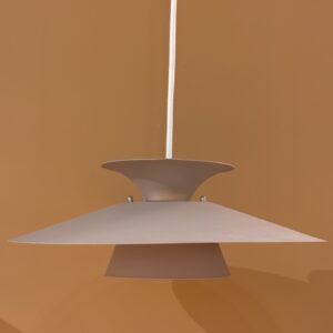 Suspension Vintage Design-Light Jabo couleur beige champagne, au design scandinave à plusieurs niveaux