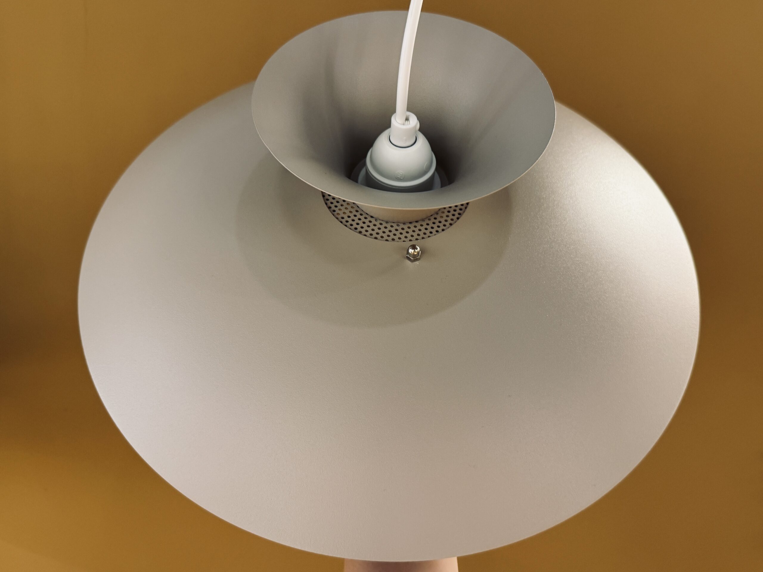 Lampe suspendue Lamper Agat en haut de la lampe taupe vintage danoise scandinave