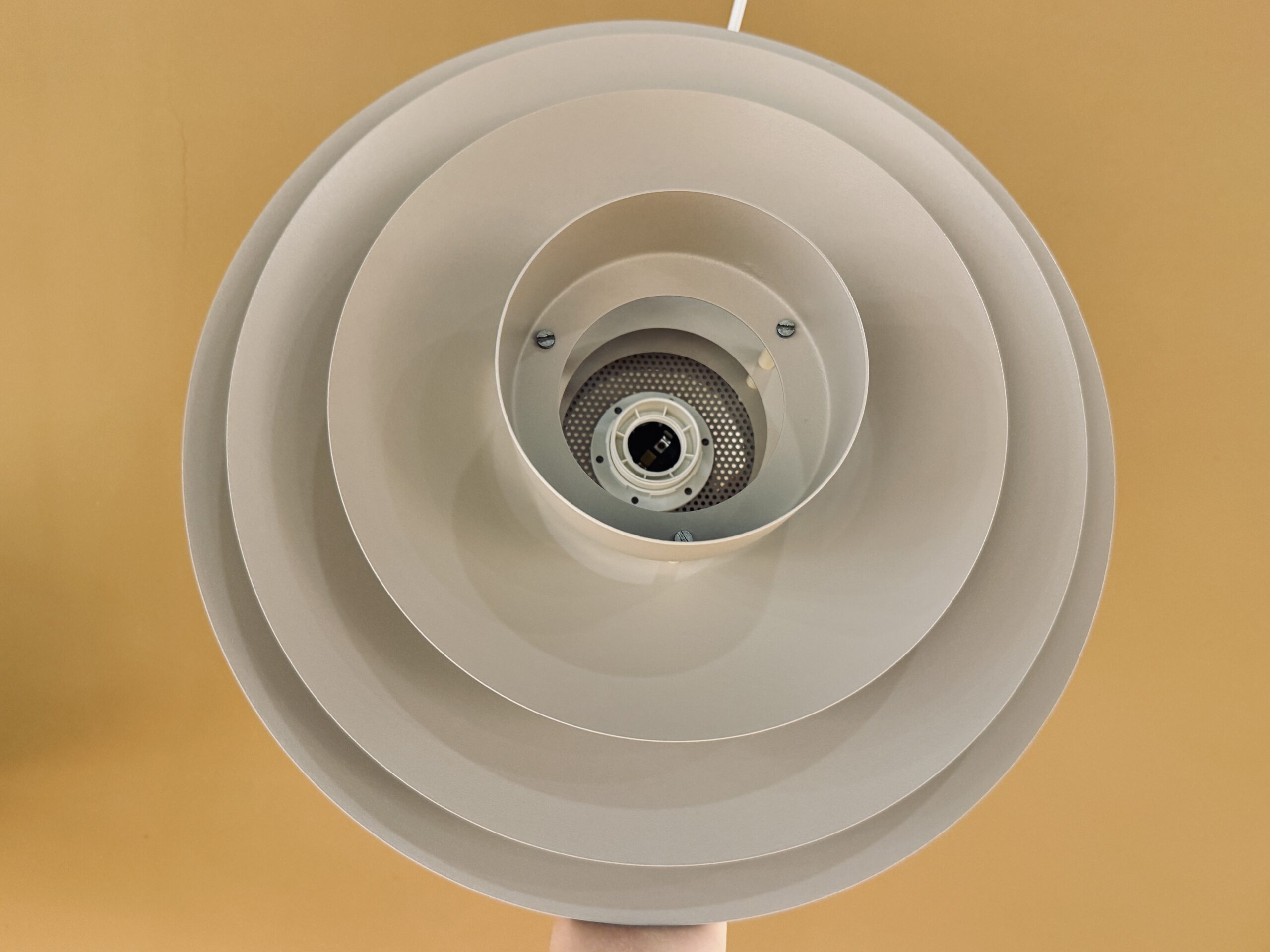 Lampe suspendue Lamper Agat en haut de la lampe taupe vintage danoise scandinave